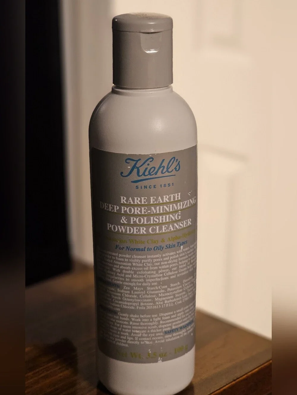 Kiehl's Rare Earth Deep Pore Minimizing Powder Cleanser Full Size 100g New